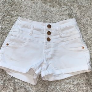 Women’s white shorts